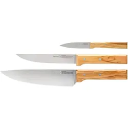 Opinel PARALLELE TRIO Messer-Set, Küchenmesser, Mehrfarbig