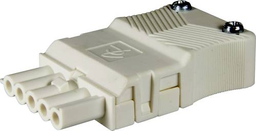 Adels-Contact 22809 Netz-Steckverbinder Buchse, gerade Gesamtpolzahl: 2 16A Schwarz 100St.
