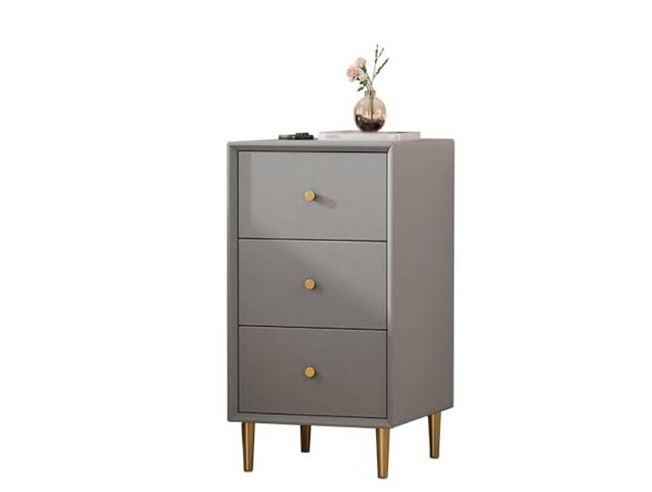 LSAfhDYG Nachttisch, Minimalistischer und praktischer Beistelltisch for Schlafzimmer(Grey,40x35x60cm)