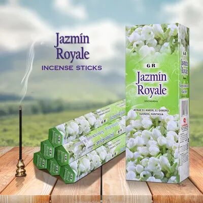 On Spot Shop Indian Incense White Sage Meditation Lavender Rose Yoga Aromatherapy Sticks, Air Purifying & Deodorization jazmin Royale 1 Box 20sticks