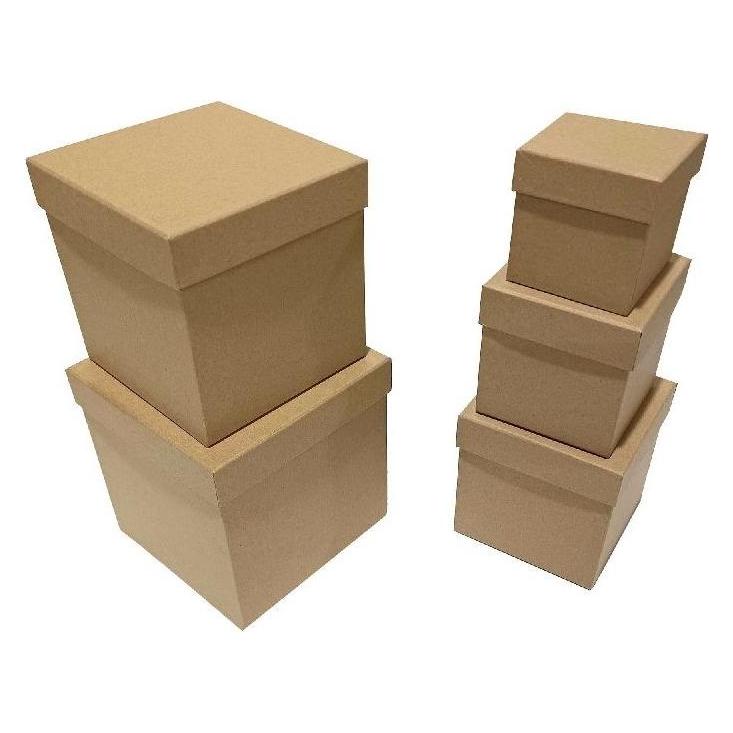 PBS Austria Geschenkkarton Set 5er Packpapier natur (377224)