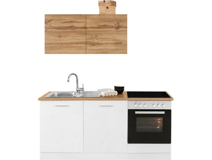 KOCHSTATION Küchenzeile KS-Kehl, ohne E-Geräte, Breite 180 cm