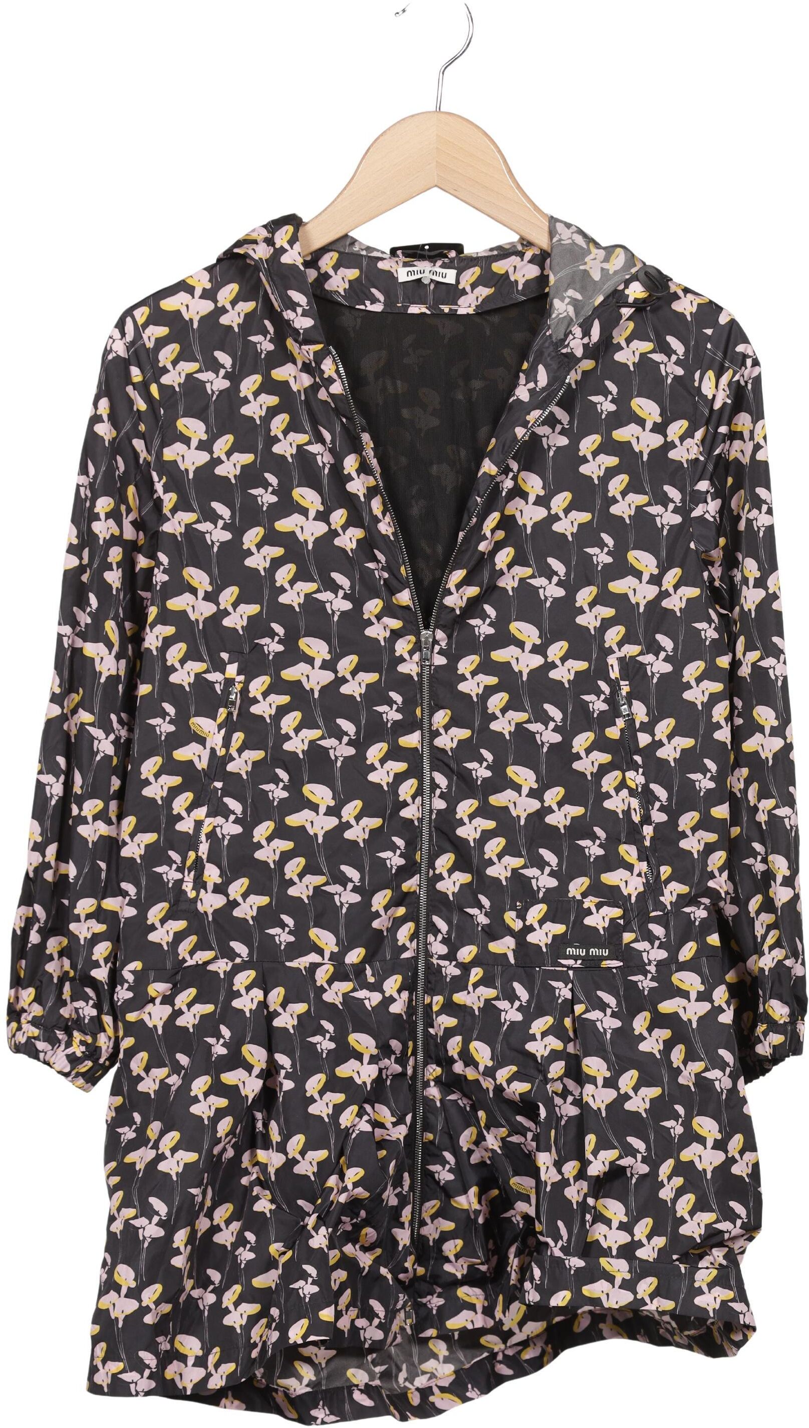 Miu Miu Damen Mantel, Mehrfarbig, Gr. EU 36 (IT 42), Synthetik - Second Hand