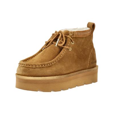 Plateaustiefelette CLARKS "Clarks Stiefelette Veloursleder", Damen, Gr. 41, Textil, braun, Veloursleder, Schuhe