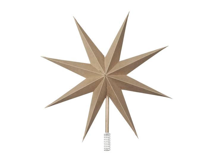 Broste Copenhagen Étoile de sapin Ø30 cm Natural brown