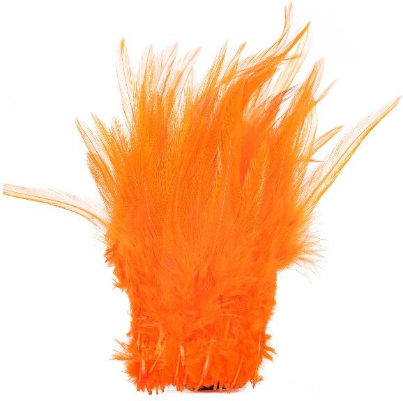Fly-Dressing Strung Saddle Hackle-Orange
