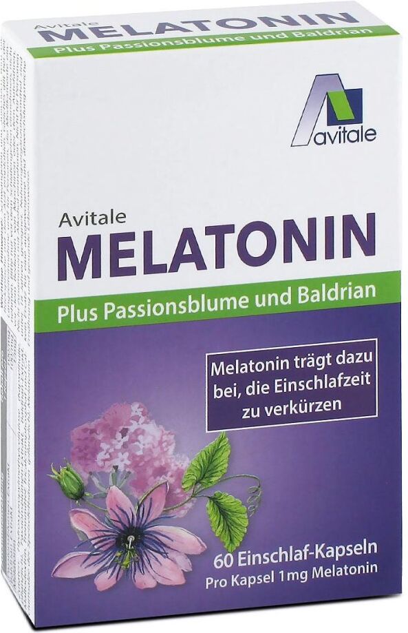 Melatonin+Passionsblume+Baldrian Kapseln 60stk