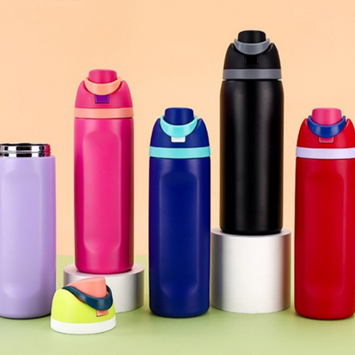 Smart Shopping Spot Kids Straw Cup, Thermos Cup Fruit Mug, Stainless Steel Travel Thermal Water Bottles red