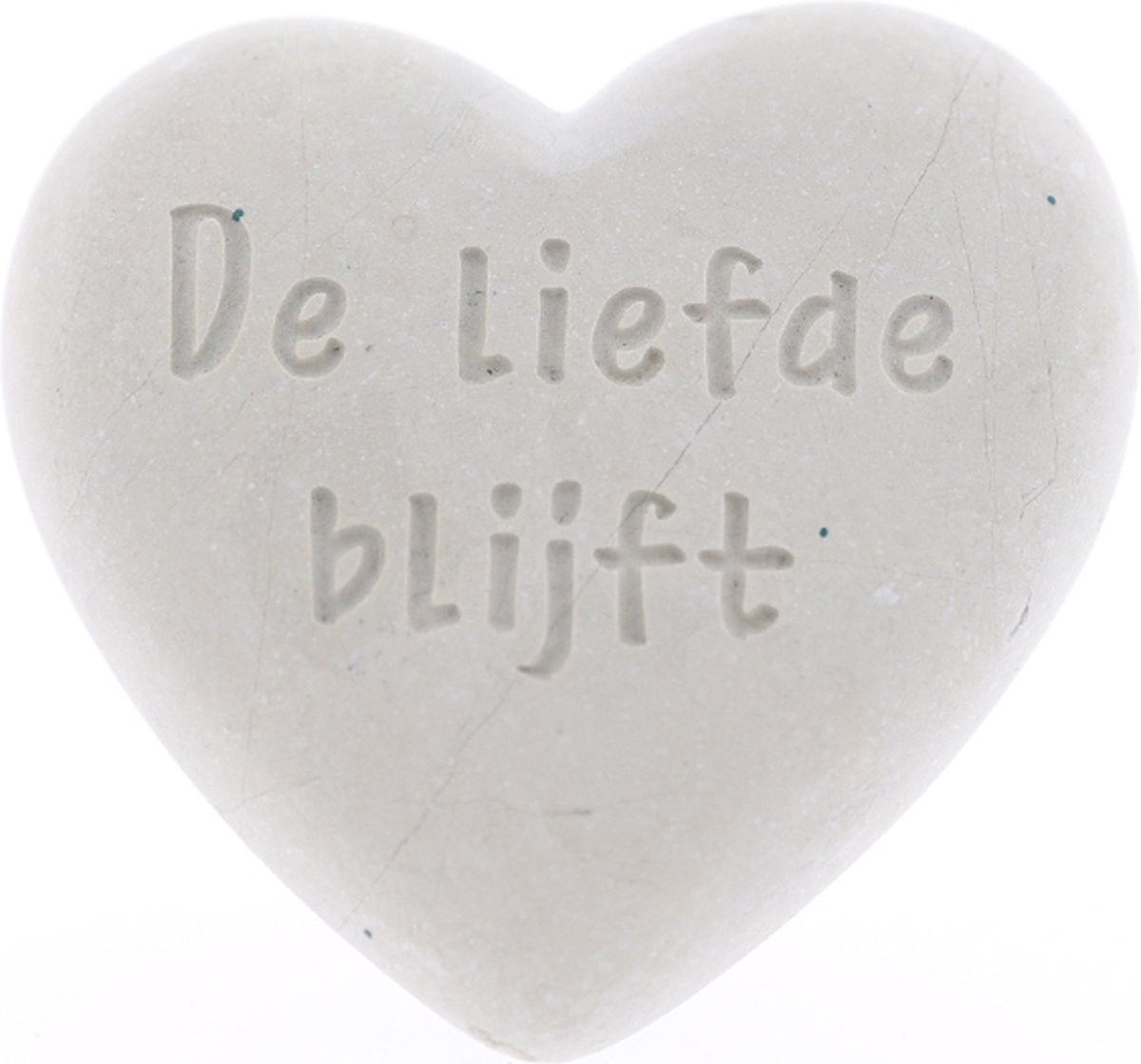 Hart steen liefde decoratie voor op tafel