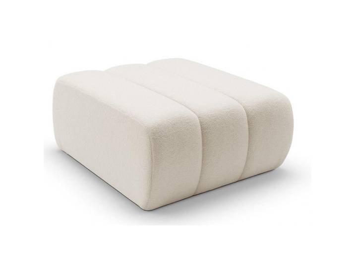 Sepro Meble Pouf Ecru Aloo Gepolstert Boucle Lambi, Weiß, 82x41x75 cm, Wohnzimmer, Sessel, Hocker & Hockerbänke, Poufs