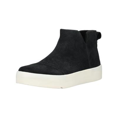 Sneaker TOMS "TOMS Sneaker Leder", Damen, Gr. 39, Leder, schwarz, Schuhe Sneaker