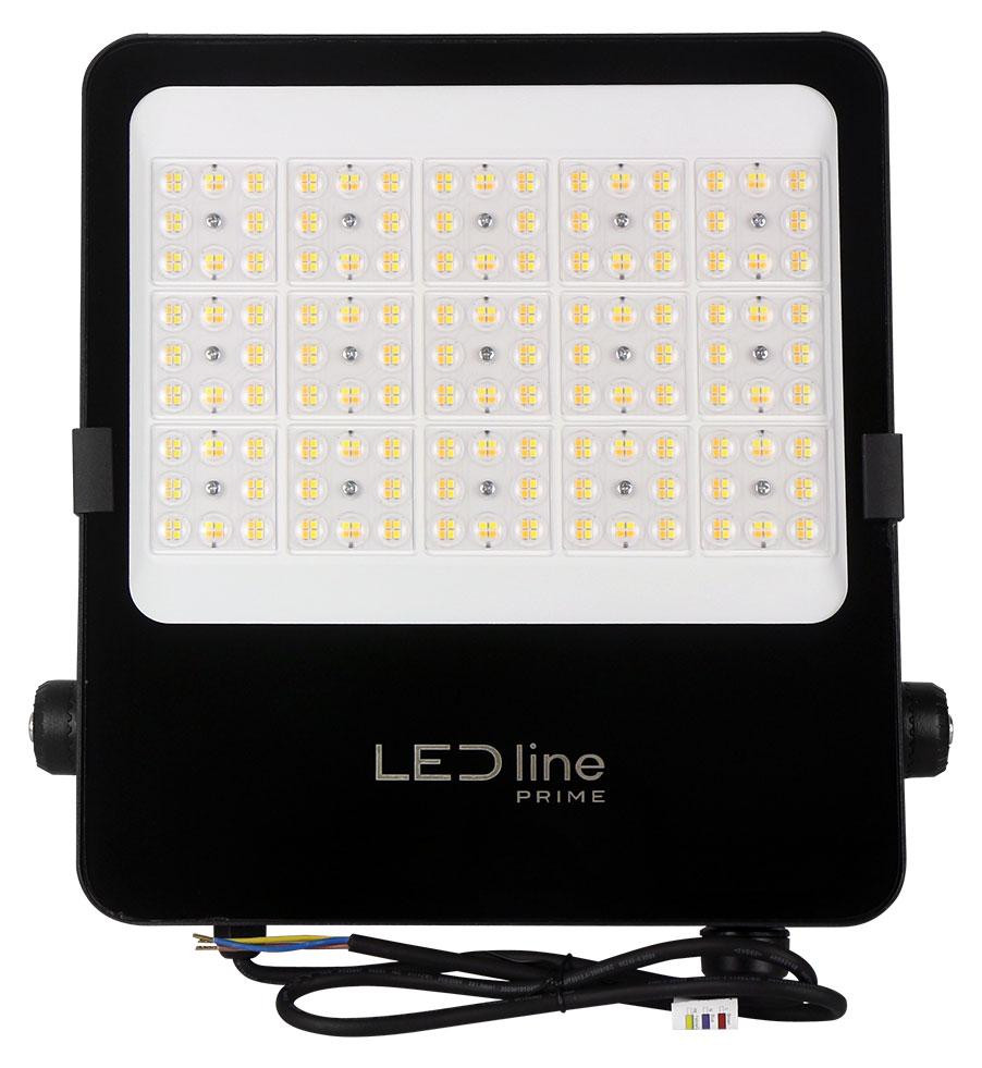 LED-Line PRIME LED Fluter Außenstrahler Schwarz IP66 200W 28000lm CCT 3000K/4000K/5000K 120°