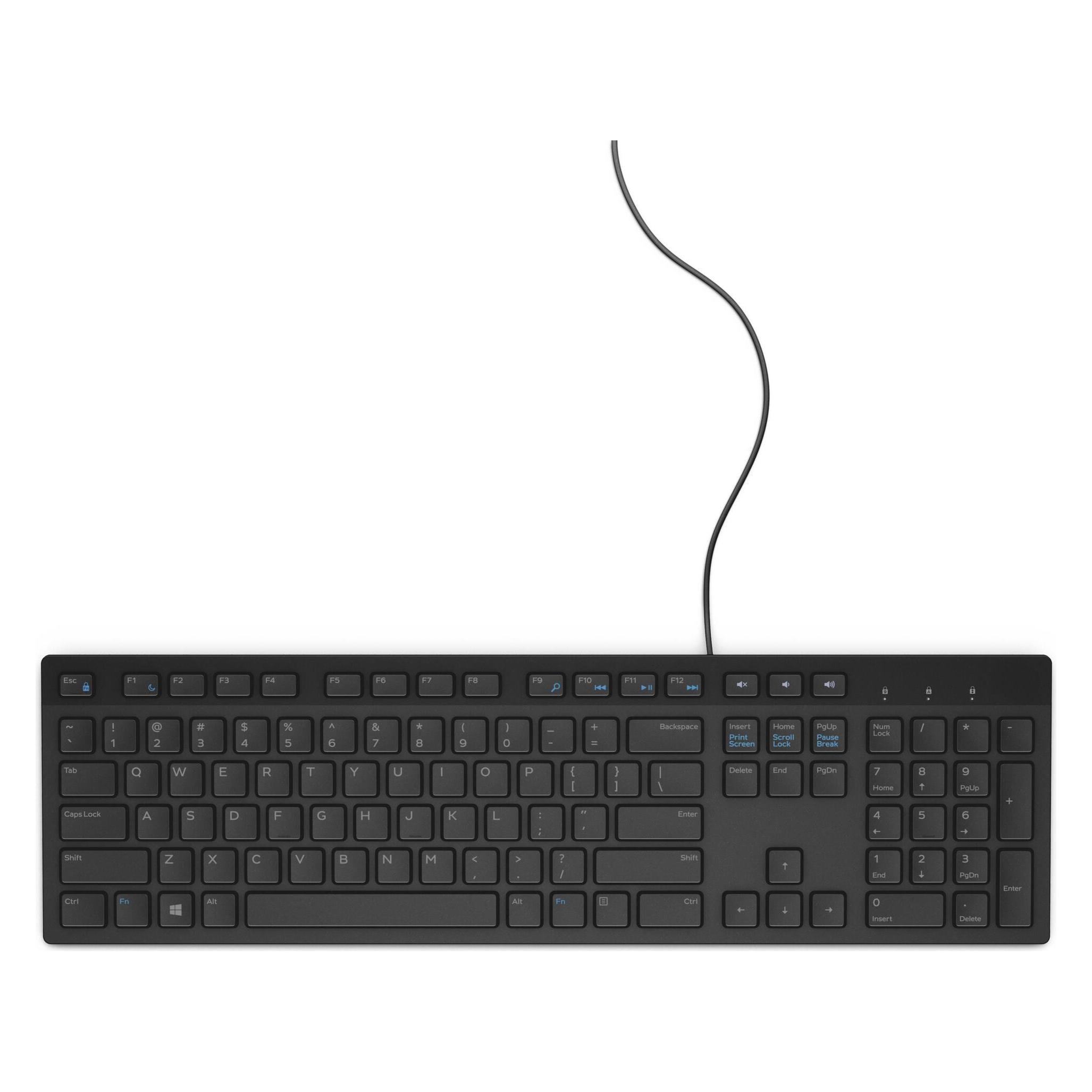 Dell KB216 keyboard USB (US, Kabelgebunden) (KB216-BK-ENG-INT)
