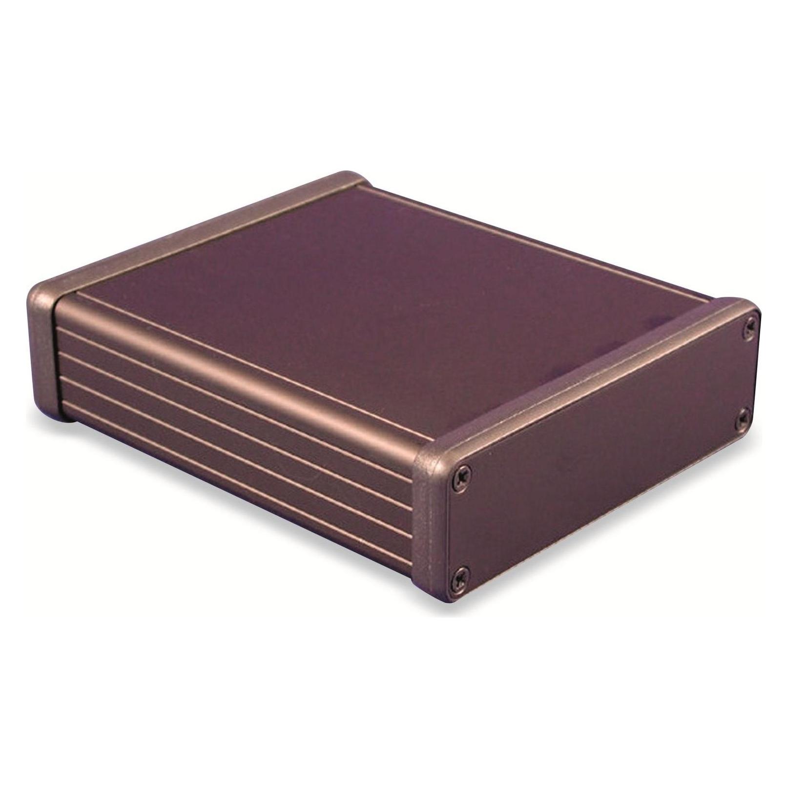 Hammond Aluminium-Gehäuse 1455L1201BK, Extrudiertes Aluminium, IP54, 120x103x31 mm (Gehäuse) (1455L1201BK)
