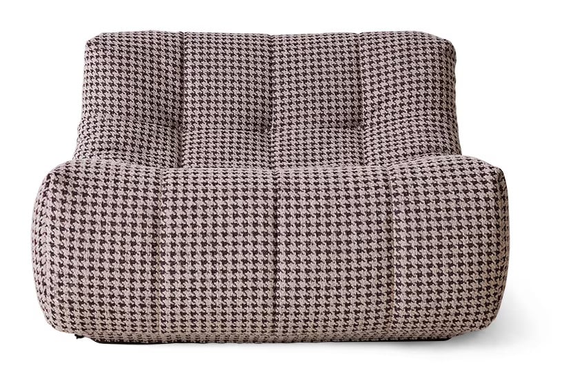 HKliving Fauteuil Lazy Lobby-stof - Bruin