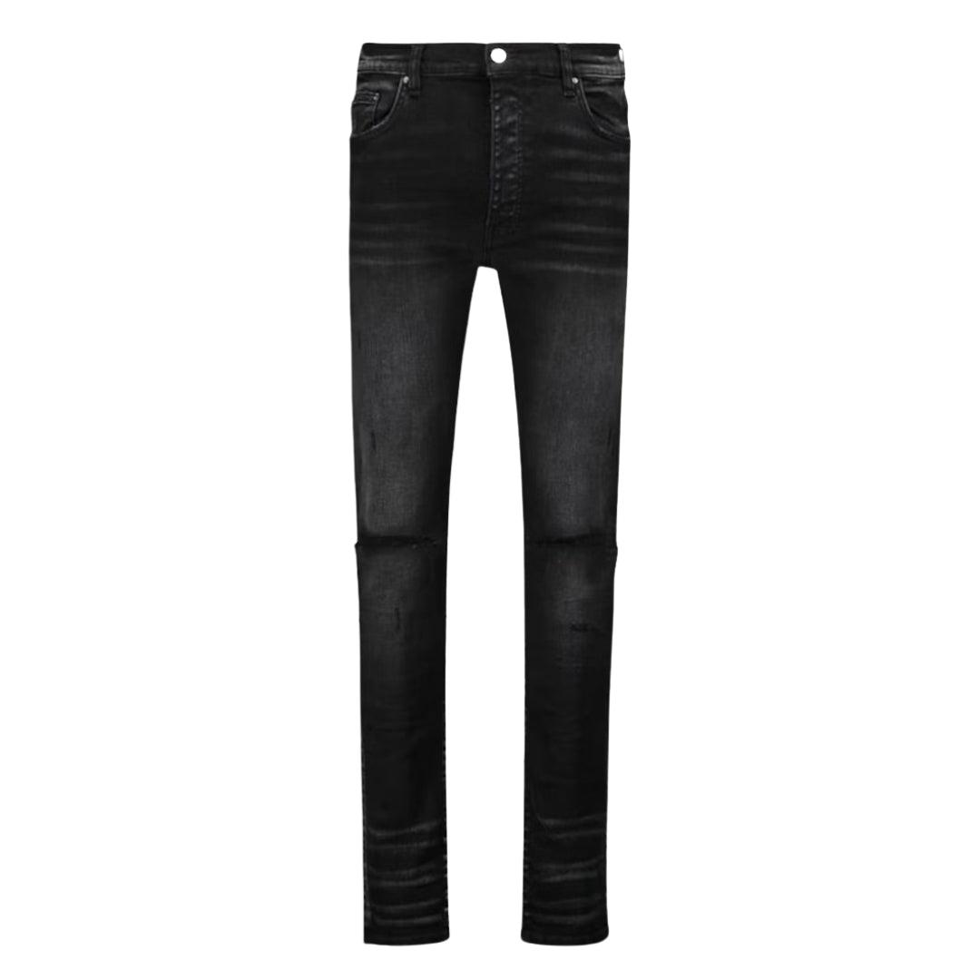 Amiri Slash Verouderde Zwarte Jeans