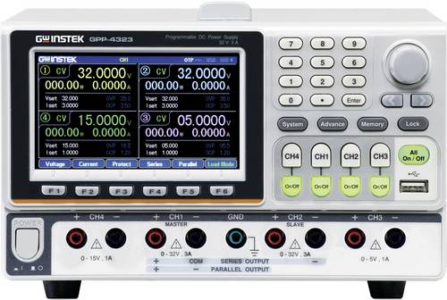 GW Instek GPP-4323 Labornetzgerät, einstellbar 0 - 32 0 - 3A RS-232, USB programmierbar Anzahl Ausgänge 4 x