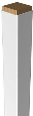 RDI Crossover Vinyl Post Sleeve & Post Wrap Post Sleeve - 6 Inch x 6 Inch x 108 Inch - White