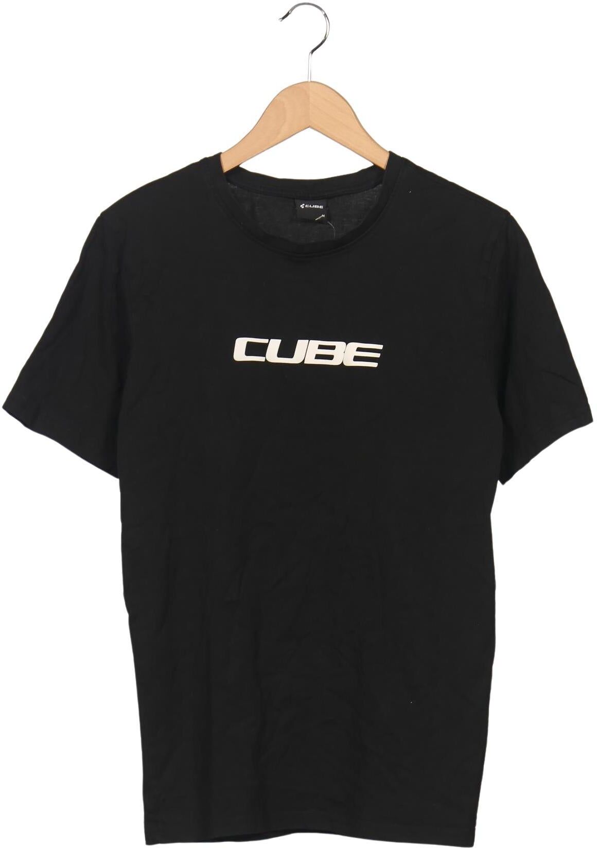 Cube Herren T-Shirt, Schwarz, Gr. M, Baumwolle - Second Hand