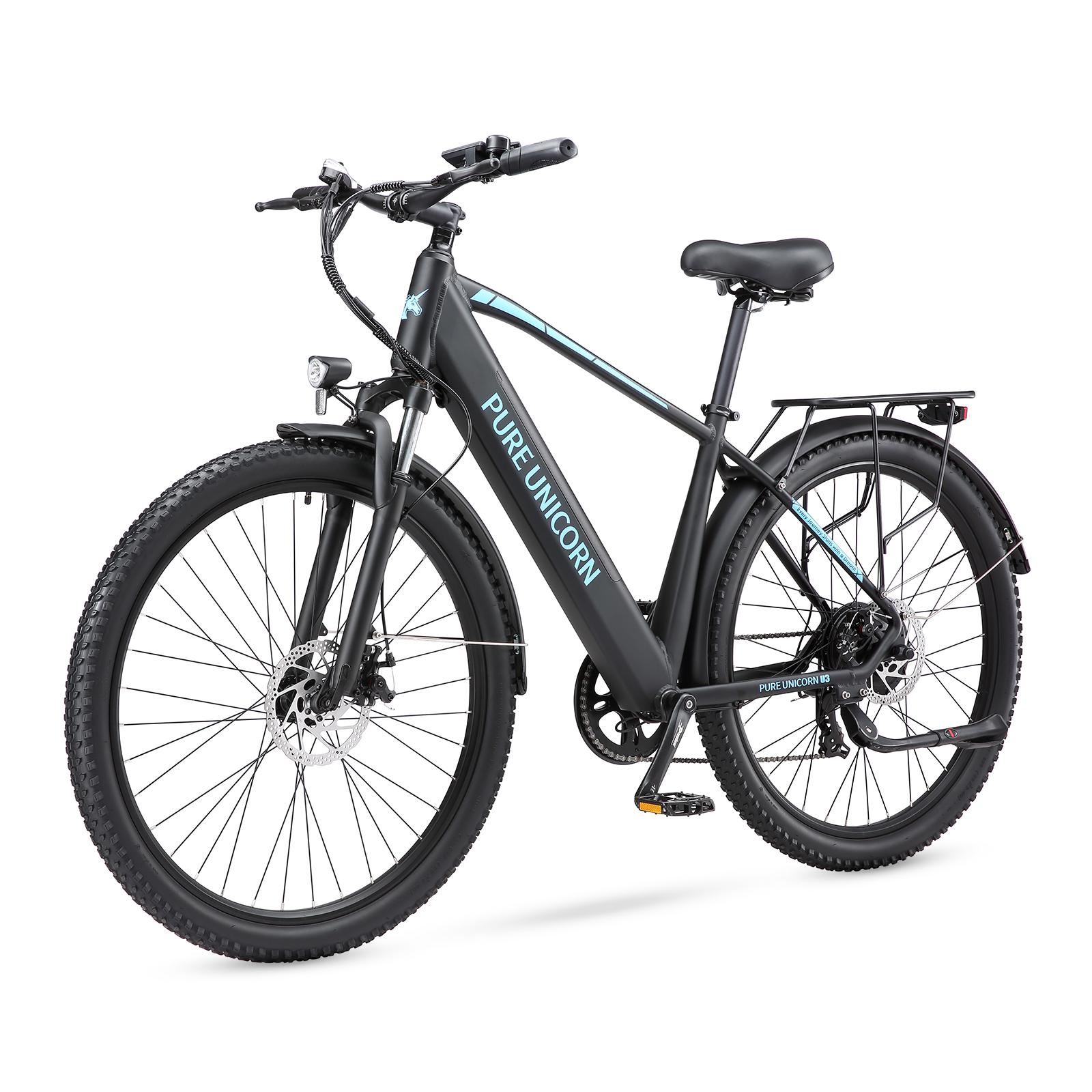 U3 City Commuter E-Bike,29 Zoll × 2,4 Zoll All-Terrain-Luftreifen,59N.m,Shimano 7-Gang,Reichweite 40-60 km