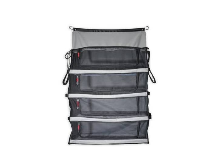CAMPWERK Regal Organizer – Hängeorganizer mit 4 Fächern – Robust & platzsparend für Camping & Dachzelt
