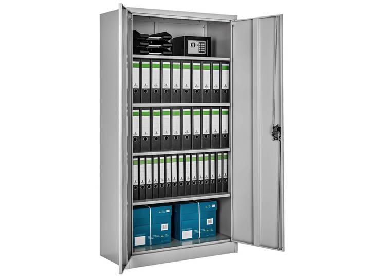 Archiefkast met 5 planken 180x90x40cm - grijs, 90 cm