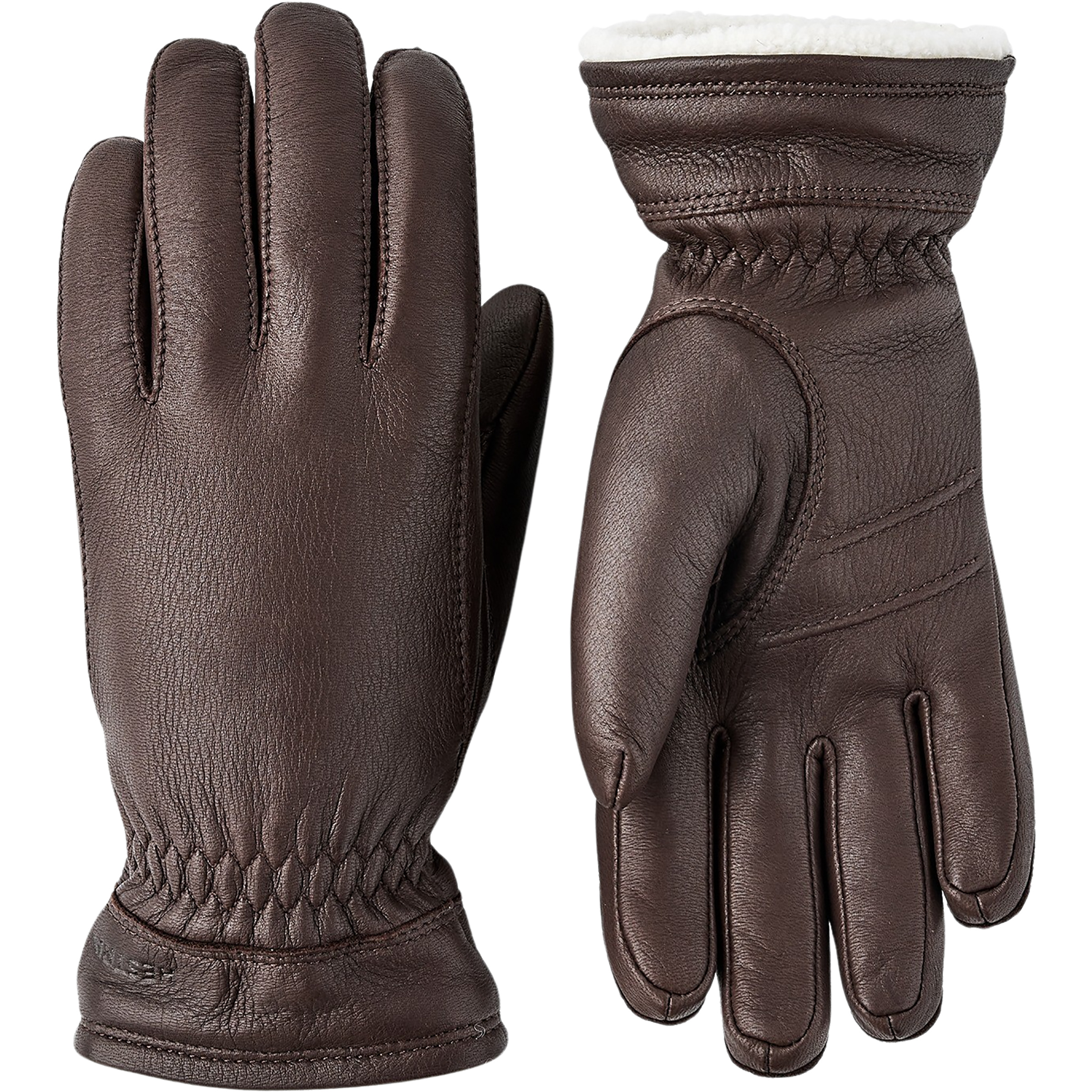 Hestra Buvika Deerskin Damen Fingerhandschuhe braun Größe 6 Lifestyle Isolierend Primaloft