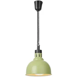 Hendi Höhenverstellbare Wärmelampe, kuppelförmig,, Grün, 230V/250W, Ø250x(H)207mm, Speisewärmer, Grün