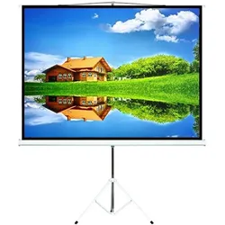Maclean MC-536 Projektionsleinwand (72 Zoll) (72.01", 4:3), Leinwand, Weiss