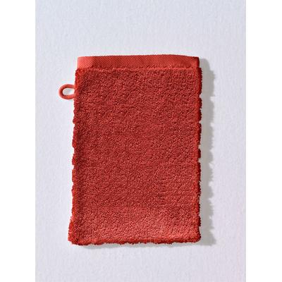 Handtuch ROSS Gr. 1, orange (terrakotta), B:50cm L:100cm, Walkfrottee, 100% Baumwolle, Handtücher