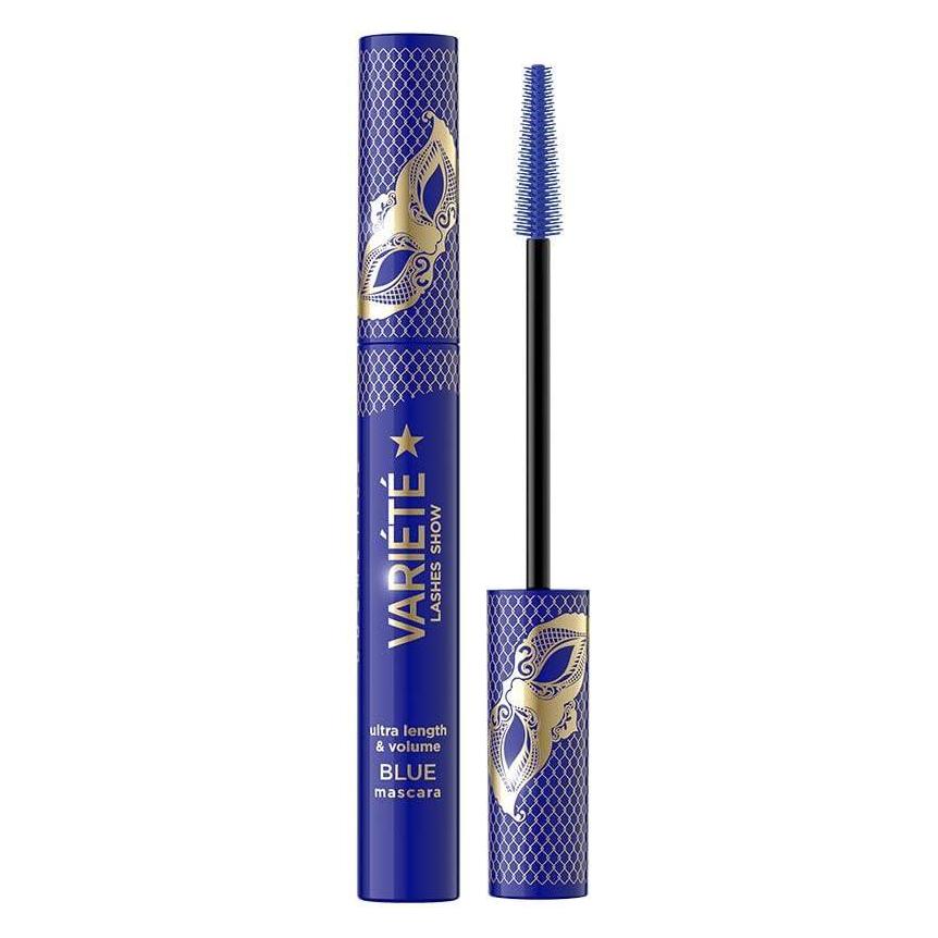 Eveline Variete Wimpern Show Ultra Länge & Volumen Mascara Blau 10ml (Variété Blau) (5903416058069)