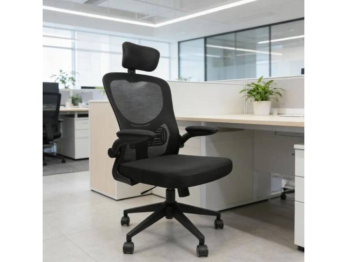 Chaise de Bureau Ergonomique Fauteuil Bureau avec Support Lombaire Charge 120 kg avec Appui-tête Convient à la Maison Bureau
