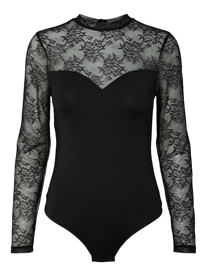 Pieces Body "Milly" in Schwarz - XL