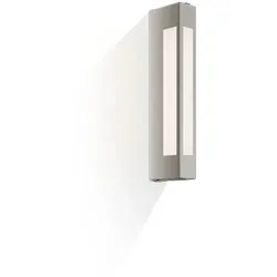Decor Walther Wandleuchte BLOC 37, 2G11, 24W, IP44, Nickel satiniert DEC-0300403