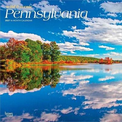 Pennsylvania Wild & Scenic 2027 12 X 24 Inch (Hanging) Monthly Square Wall Calendar Plastic-Free