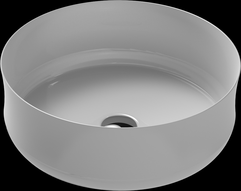 Kaldewei Ming vasque blanc effet perlant , d= 40cm, sans trop-plein, insonorisation