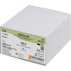 RESOLON DSM 18 2/0=3 blau monofil, Nahtmaterial Fadenlänge 45 cm (36 Stck.)