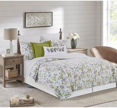 C&F Home Carley Quilt Set Cotton Reversible and Machine Washable