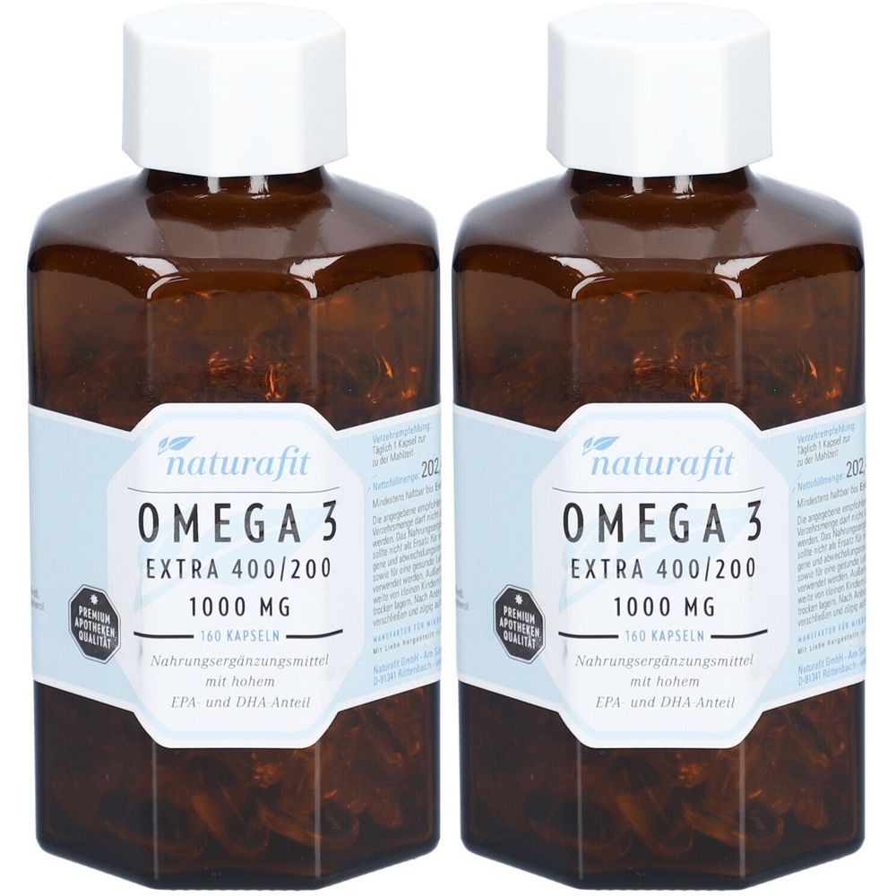 Naturafit Omega3 Ex400/200 x2 2x160 St Kapseln