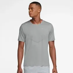 NIKE Herren T-Shirt Herren Laufshirt Dri-FIT Rise 365, Größe S in Weiß Weiß