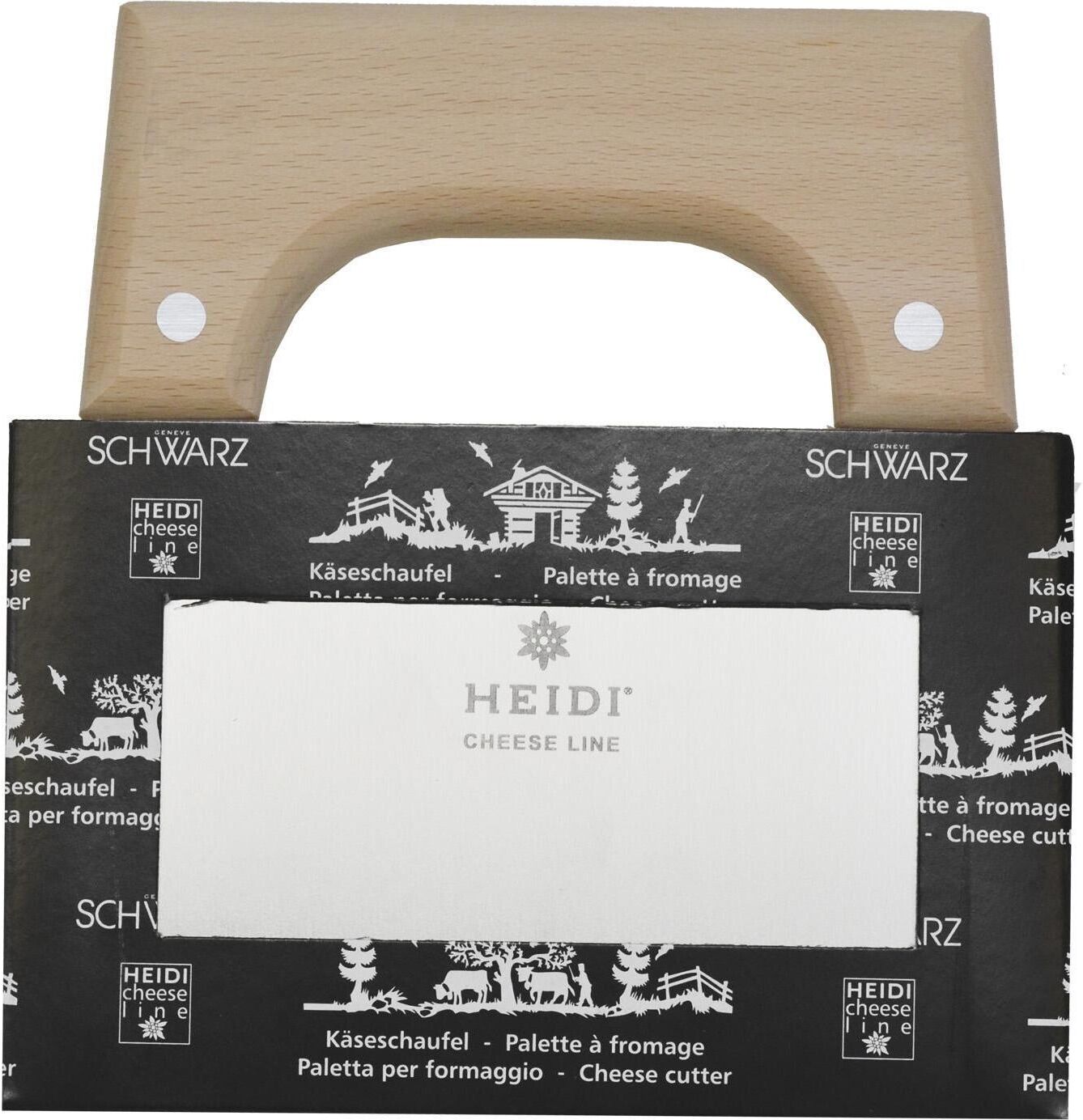 Käsemesser "Heidi Cheese Line Line Käsemesser Pro", braun (braun, silberfarben), Edelstahl, Kochmesser, Käsemesser braun, silberfarben Einheitsgröße