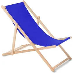Greenblue, Liegestuhl, GB183 Wooden chair made of quality beech wood with three adjustable backrests (105 cm)