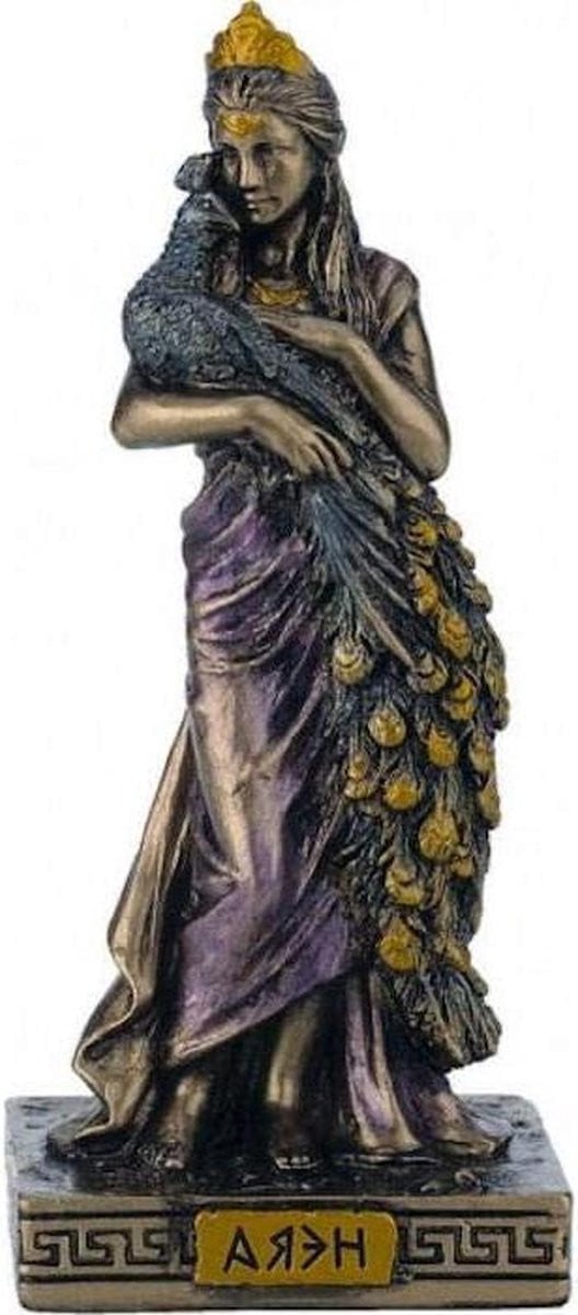 Hera Beeldje - Griekse Godin Miniatuur - Bruin - Hoogte: 85 cm