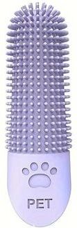 Uplift Essentials 360 Soft Silicone Finger Toothbrush   Durable Pet Dental Cleaning Tool purple