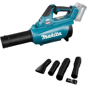 Makita Laubbläser UB001GZ, XGT, Luftstrom 230 km/h, Akku, 40 V, mit Düsen-Set