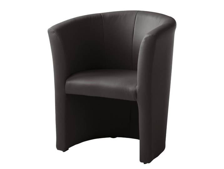 P & B Cocktailsessel Pur, Dunkelbraun, Kunststoff, 66x75x56 cm, Made in EU, Made in Europe, FSC 100%, Wohnzimmer, Sessel, Cocktailsessel