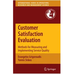 Customer Satisfaction Evaluation, Fachbücher von Evangelos Grigoroudis, Yannis Siskos