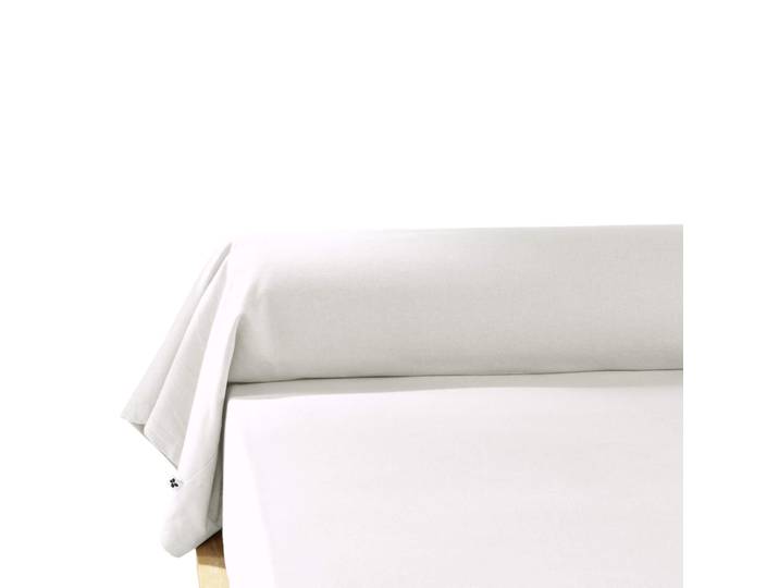 Taie de traversin flanelle blanc 140/160 cm