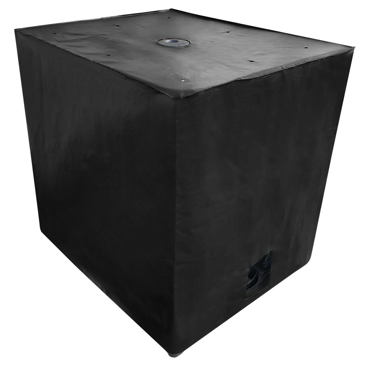 REKUBIK IBC Cover UV-Schutz Gewebe mit Klettverschluss in Schwarz 1250l IBC (120x100x135cm)