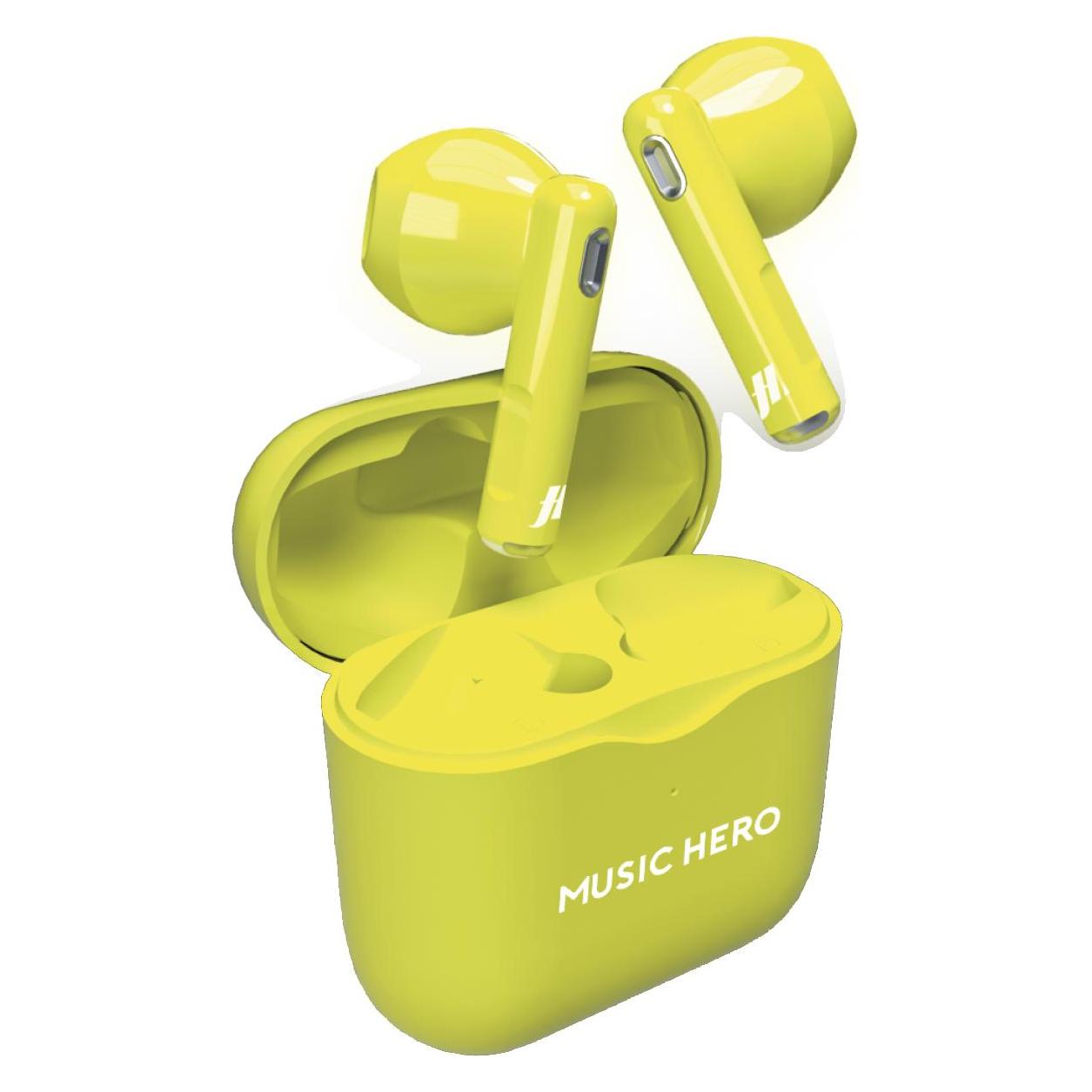 SBS TWS Fluo Yellow Semi In-Ear Kopfhörer (Kabellos) (MHTWSFLUOY)